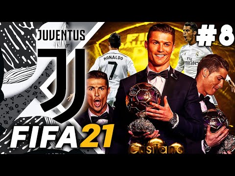 RONALDO WINS THE BALLON D'OR!! BARCELONA UCL!! - FIFA 21 Juventus Career Mode EP8