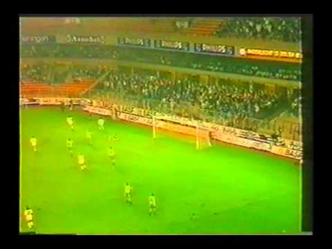 1989 September 13 Anderlecht Belgium 6 Ballymena United Northern Ireland 0 Cup Winners Cup