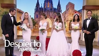 Claudia Molina y Francisca se sintieron soñadas vestidas de novias