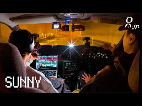 late night tokyo drive mix in R32 Skyline l login.jp l SUNNY l house dance chill