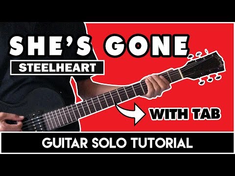 She's Gone - Steelheart Intro + Main Solo Tutorial (WITH TAB)