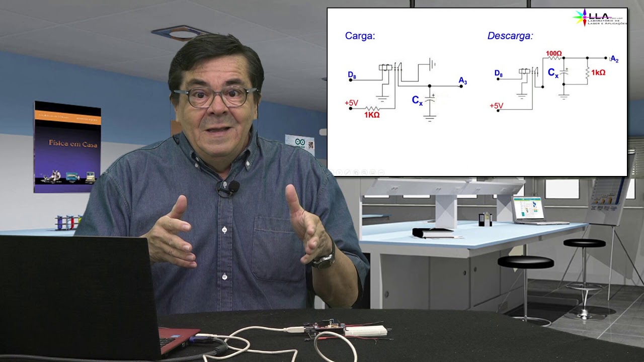 Carga e Descarga de Capacitores (Arduino/ Python)