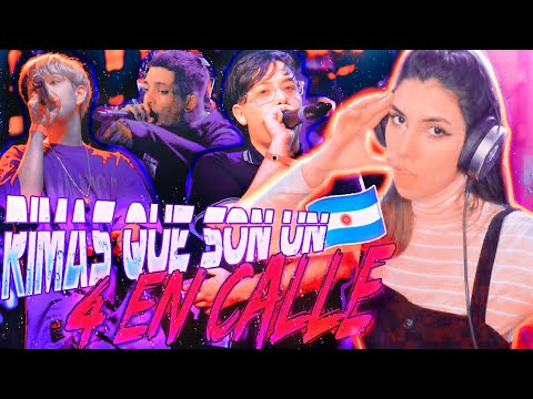 REACCION A LAS MEJORES RIMAS EN LA CALLE 2022 EN ARGENTINA - CTZ, RITTER, DAM, KUSA - muy nashe