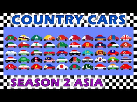 Country Cars Race Season 2 - Asia Part 2 - Who Will Win?