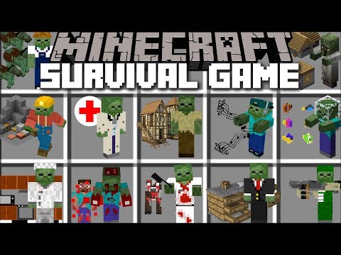 MC Naveed - Minecraft - Minecraft ZOMBIE SURVIVAL GAMES / FIGHT AND SURVIVE THE HOUSE OF GAMES!! Minecraft