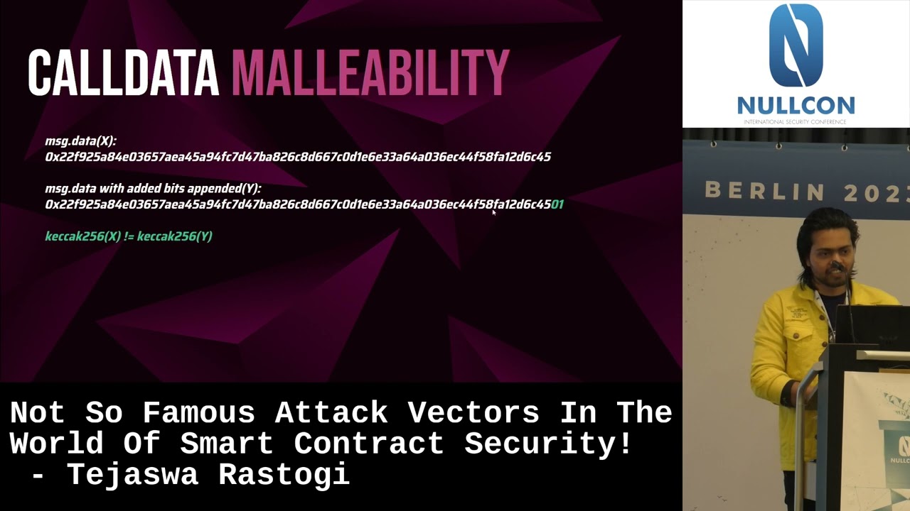 Nullcon Berlin 2023 | Not So Famous Attack Vectors In The World Of Smart Contract Security!