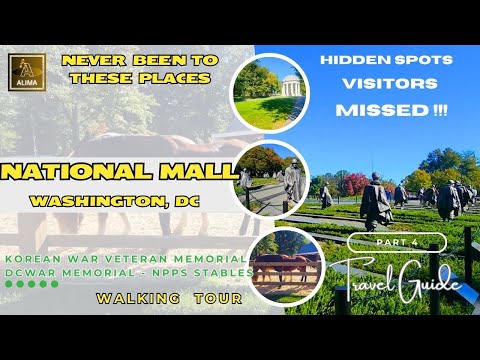 WASHINGTON DC Tour National Mall missed spots! US Park Stables, DC War & Korean War Memorials