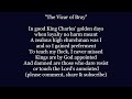 THE VICAR OF BRAY Lyrics Words text trending sing along song music