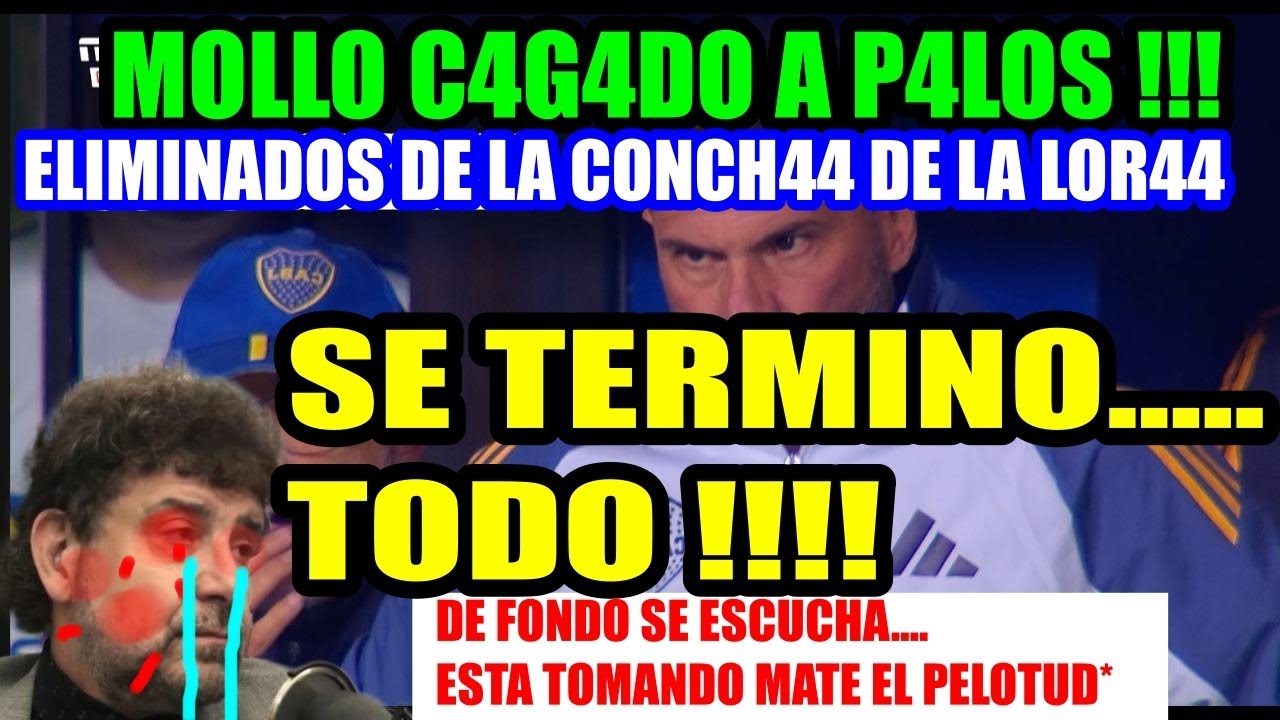 MOLLO DEVAST4DO #BOCA 0-1 #INDEPENDIENTE ELIMINADOS DE TOOO, TOMA MAT3 EL PELOTU...LA CONCH4 DE SU