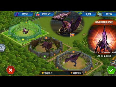 How To unlock Valkyrie 77 Boss Dinosaur In Jurassic World The Geme 