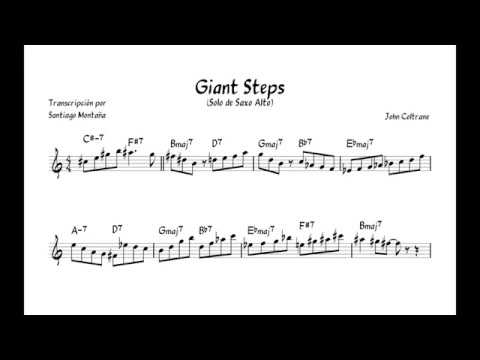 John Coltrane ¨Giant Steps¨ - Tenor Sax Solo (Transcription C)