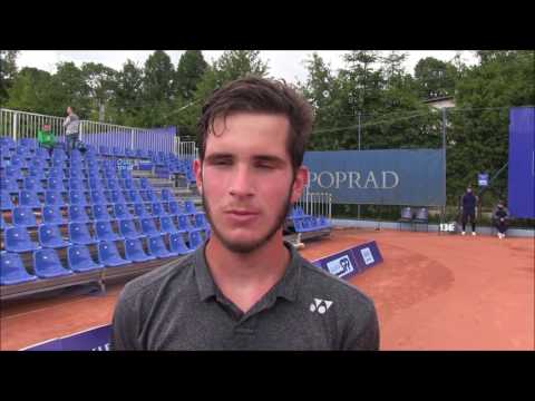 Samuel Puškár po prohře ve finále kvalifikace turnaje Poprad - Tatry 2017