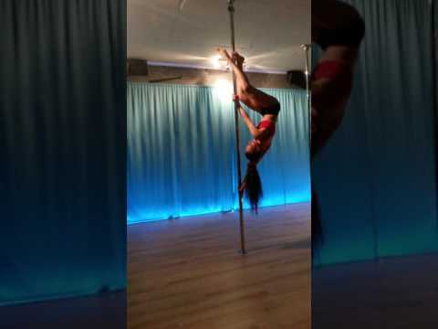 Pole dance improvisation