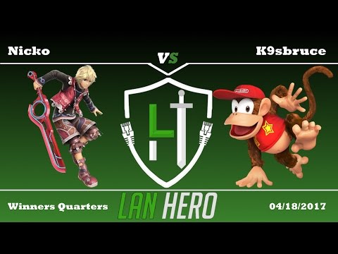 LAN Hero Tuesday #24 FAD | Nicko (Shulk) Vs MF | K9sbruce (Diddy Kong) - Winners Quarters