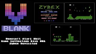 Homesoft Atari 8bit Collection Disk 001 - Zybex Redux #Atari400mini