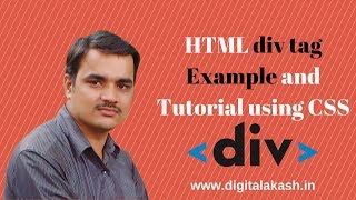 HTML div tag Example using CSS - Lesson 5
