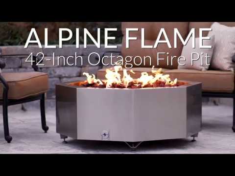 Lakeview Outdoor Designs 42-Inch Octagon Fire Pit - Stainless Steel Video