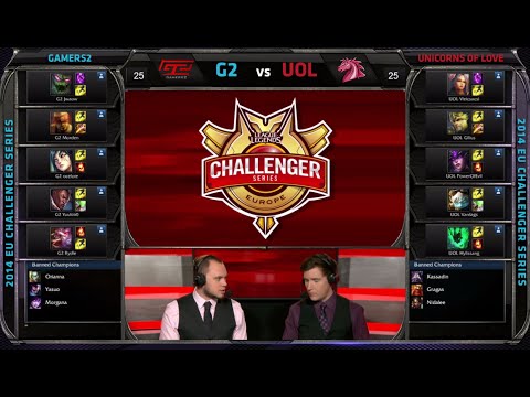 Gamers 2 vs Unicorns of Love | Game 1 Quarter Finals S4 EU CS #2 Summer 2014 Playoffs | G2 vs UOL