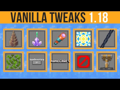 Minecraft 1.18 Vanilla Tweaks - The Compatibility Update!