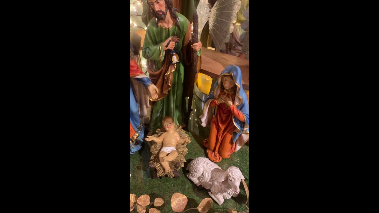 Watch video 23 Set of 7 Large Resin Nativity Scene Christmas Figures 2421130 Now 23 Set of 7 Large Resin Nativity Scene Christmas Figures 2421130