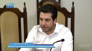 Sessão que poderia cassar vereadores é suspensa Sessão que poderia cassar vereadores é suspensa