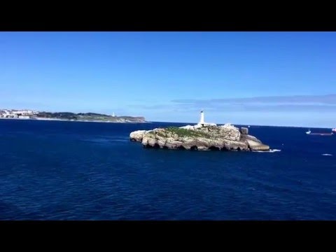 Arrival in Santander Brittany car ferry