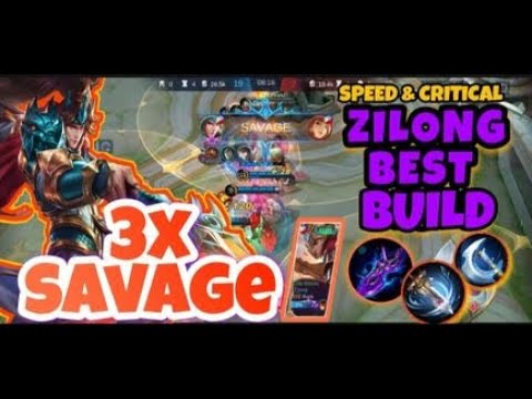 ATTACK SPEED & CRITICAL ❤️ 3x SAVAGE ❤️💪 ZILONG BEST BUILD 2021❤️ @papatotogaming