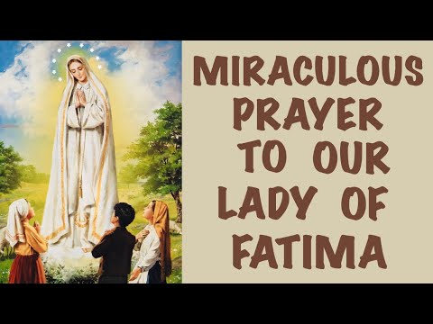 A Very Powerful Prayer To Our Lady Of Fatima 🙏💐
