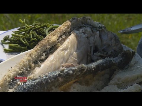 Recipe: Sea Bass in a Salt Crust by Jean-Pierre - Julie's Notebooks - Fish on the Menu