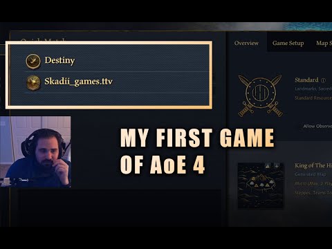 Matched with Destiny (former Starcraft pro) on my first  game ever - Age of Empires IV