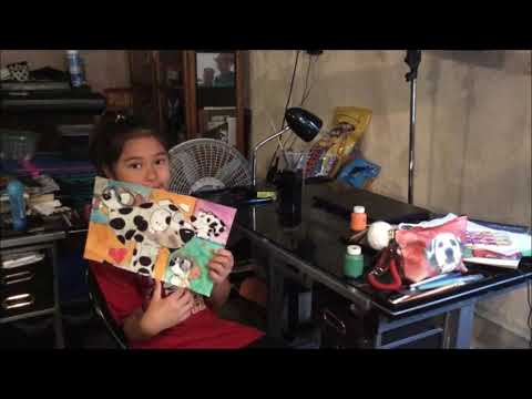 Josie Painting Chloe and Honey from Bluey