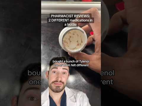 Tylenol bottle had Oxycodone?! Pharmacist reacts to shocking mix-up 💊😱 #pharmacy #medsafety