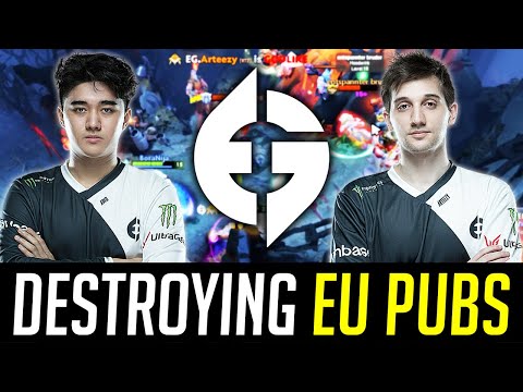 Abed & Arteezy DUO - Destroying EU pubs - 2EZ4EG DOTA 2