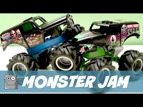 MONSTER JAM | K'NEX | GRAVE DIGGER | Monster Trucks Video