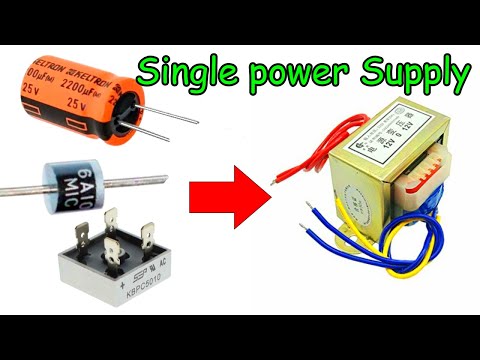 Ac to Dc Converter Single power Supply /Simple Work / Lesson 1 / Ac to Dc Video