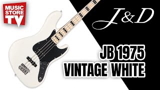 Video thumbnail for Angespielt: J & D E-Bass JB Vintage 1975 VWH Vintage White by MusicStoreTV