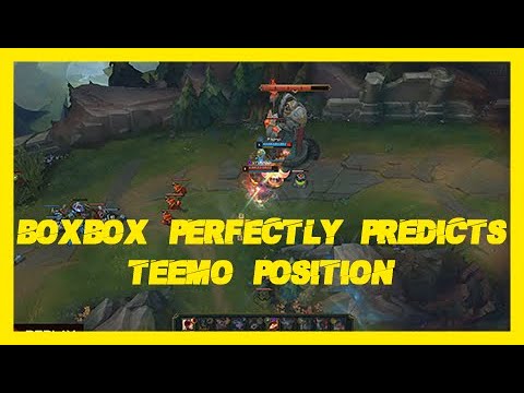 Boxbox (Lee Sin) perfectly predicts Teemo position