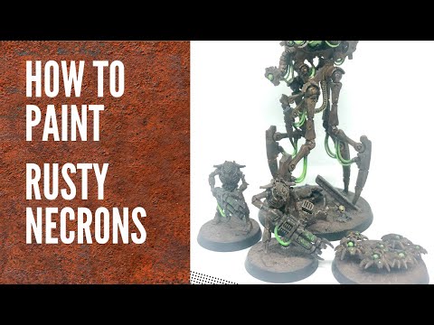 How to Paint Rusty Necrons - Easy Miniature Painting Tutorial
