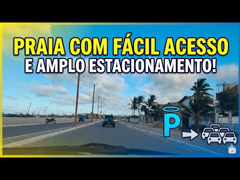 praia de fácil acesso e amplo estacionamento aquiraz Ceará 