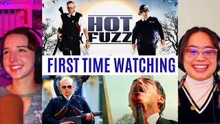 the GIRLS REACT to *Hot Fuzz* THIS IS CRAZY! (First Time Watching) Comedy Movies