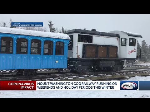 Mount Washington Cog Railway running on weekends and holiday periods this winter
