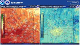 06/23/26 Hazard Briefing - Warm and Mostly Dry Weather Continues; Becoming Unsettled for the Weekend