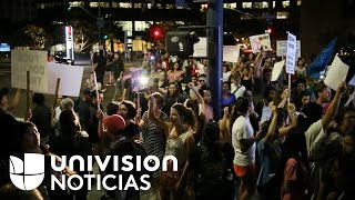 Manifestantes protestan contra Donald Trump en al menos 7 ciudades de Estados Unidos