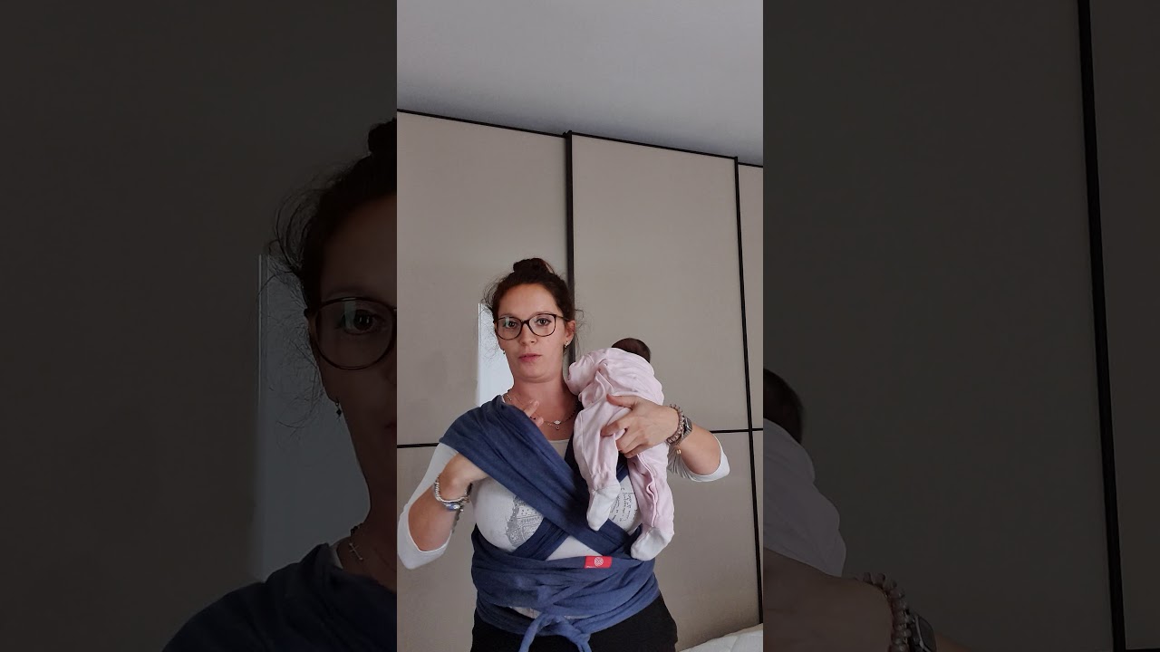 TUTORIAL FACILISSIMO come indossare la fascia elastica per neonati babywrap