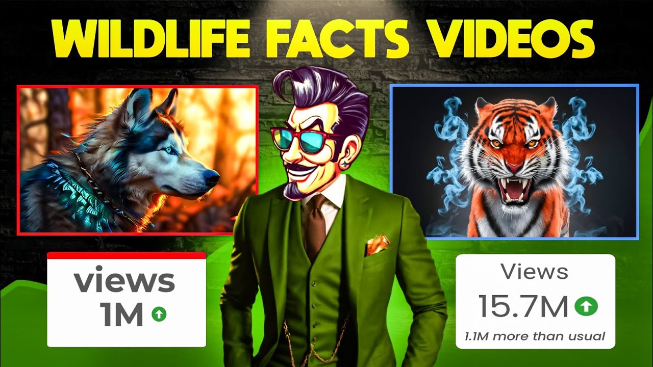 How to make monetizable wild life fact videos ($2000/M) | YouTube Automation Course