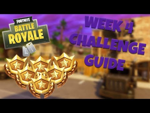 HOW TO COMPLETE ALL WEEK 4 CHALLENGES – SEASON 6 | FORTNITE BATTLE ROYALE TIPS/TUTORIALS