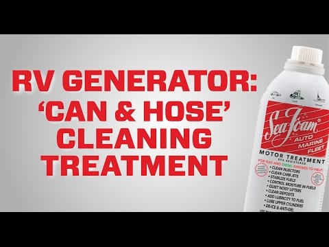 The best way to clean a RV generator engine (shows Onan in demo)