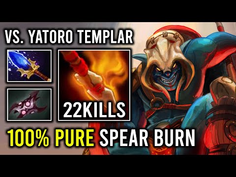 Even Yatoro Can't Stop This Huskar 100% Infinite Pure Burning Spear DPS Super Carry Dota 2