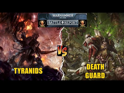 Death Guard VS Tyranids 1000 pt battle report 10 ed ita