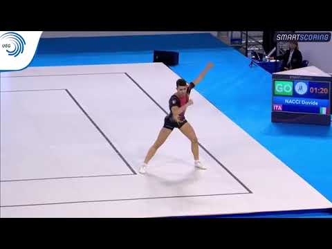 Davide Nacci (ITA) - 2017 Aerobics European silver medallist, junior individual men